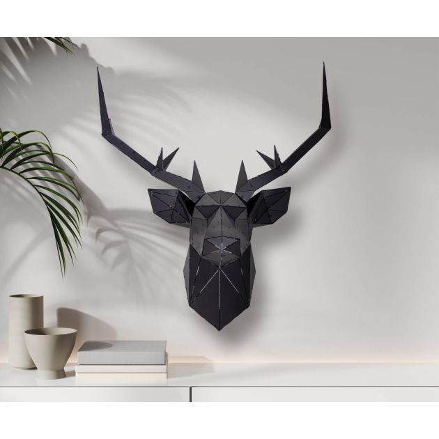 Metal deer sale head wall hanging