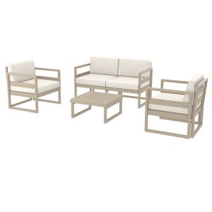 Комплект MYKONOS LOUNGE 132 Таупе с възглавници