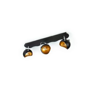 79278bk-C3l Wall Lamp Black+Gold