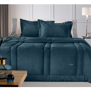 Bed Spread Guy Laroche Crystal Velvet.Saphire