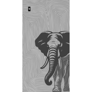Плажна Кърпа Feel & Touch Printed Animals 11 Grey Elephant