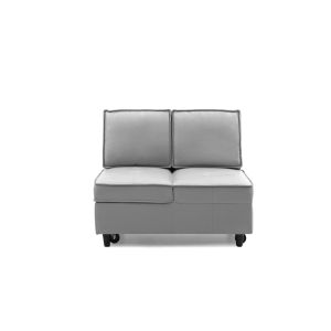 Двуместен диван с лежанка Oscar 1363 Light Grey
