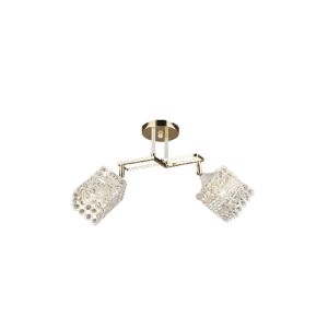 MX012-2 Chandelier Metal/Glass
