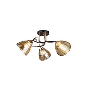 MX048-3 Chandelier Metal/Glass