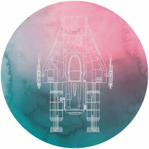 DD1-026 Самозалепващ фототапет Star Wars A-Wing