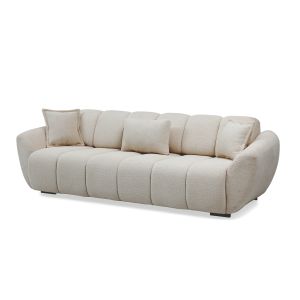 Three Seater Sofa Mika Orlando 229 Ecru