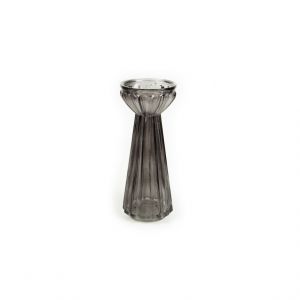 1Y030-24-1B7 Glass Vase, D.Grey