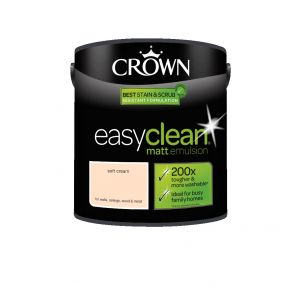 5093516.Soft cream Интериорна боя Crown Easyclean Matt