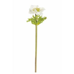 G23079-1 Artificial Flower White Poppy