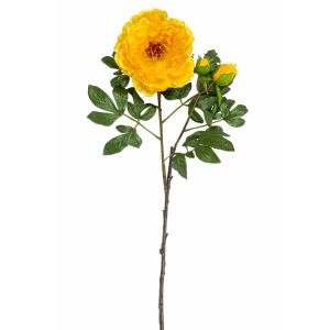 Изкуствено цвете Божур Yellow