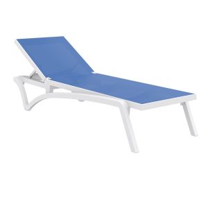 Шезлонг PACIFIC 089 Бял/Син