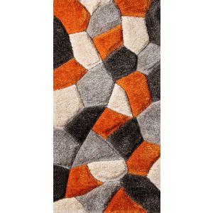 P436a.45 Grey/Orange Atlanta Rug