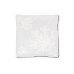 G2202 White Декоративна Възглавница Mika Снежинки