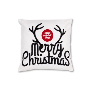 G2204 White Decorative Pillow Mika Merry Christmas