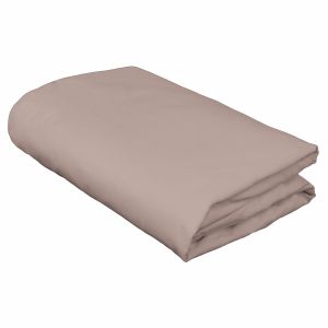 V34 Stone Fitted Sheet Cotton/Satin