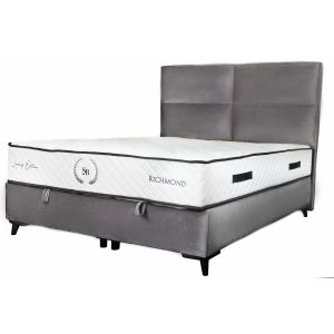 Bed set with mattress Mika Richmond Med.Grey Sb21