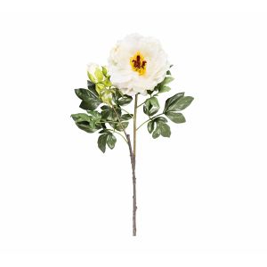 Изкуствено цвете Божур White