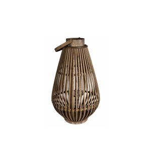 G230485-3/6-3 Wooden Lantern Grey
