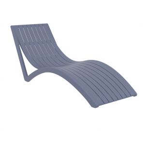 Шезлонг SLIM 087 Тъмно сив