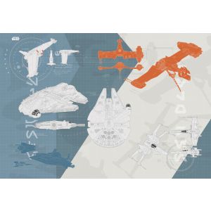 8-4001 Фототапет Star Wars Technical Plan