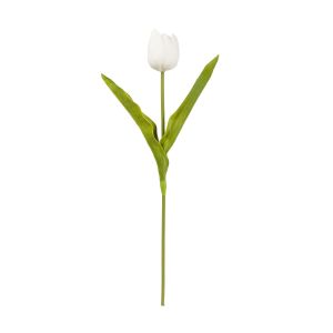 Изкуствено цвете Лале White