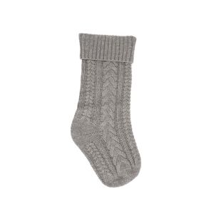 Christmas Knitted Stocking Gray