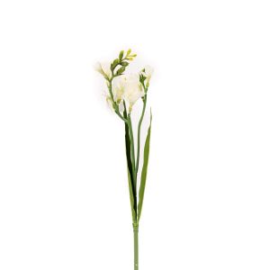 G25-66 Artificial Flower White Freesia