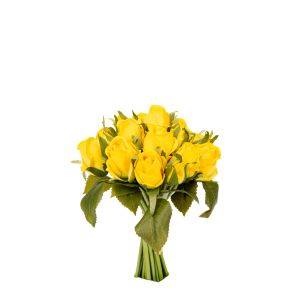 G25-69 Изкуствени Цветя Рози Букет Жълти