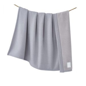 Blanket Calvin Klein Sherpa Rib.Light Grey/Chalk