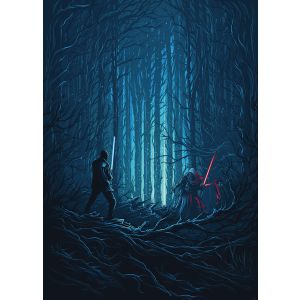 IADX4-003 фототапет Star Wars Wood Fight