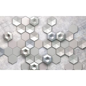 6004A-VD4 Фототапет Hexagon Concrete
