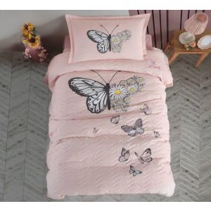 Bed Spread Mika Daisy Love.V2 Salmon