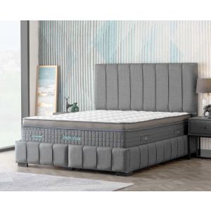 Bed set with mattress Mika Dream Mode.Med.Grey Sb21