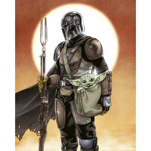 DX4-184 Фототапет Star Wars The Mandalorian and Grogu 