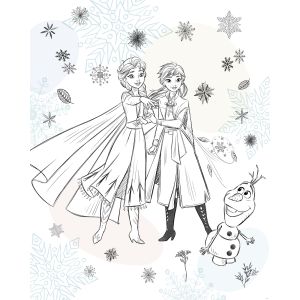 DX4-223 Фототапет Disney Frozen Sketch Sisters