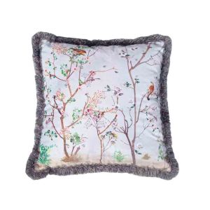 Ey113 Grey Mika Velvet Decorative pillow