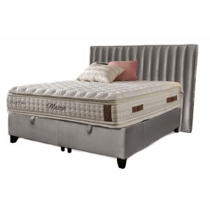 Bed set with mattress Mika Master.Med.Grey Sb21