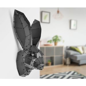 Rabbit 3d Metal Art