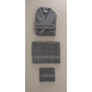Set Bathrobe and Towels Mireko.Soft Coal