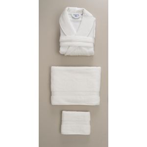 Set Bathrobe and Towels Mireko Women.New Pebble