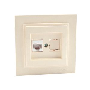 Despina Механизъм Интернет (Rj45/Cat6) Крем