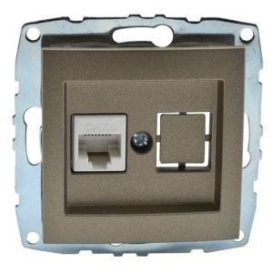 Despina Механизъм Интернет (Rj45/Cat6) Бронз