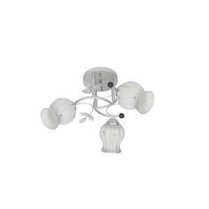 8860-3 Chandelier Metal-Glass