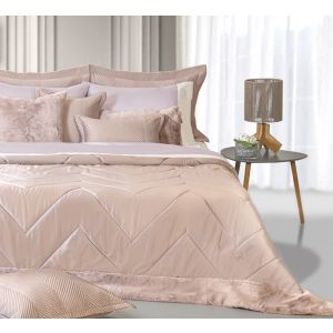 Bed Spread Chevron.Amethyst