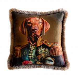 EY244 Dog Mika Velvet Decorative pillow