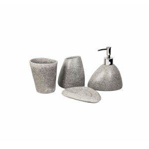 G1911039 Bathroom accessories set, granite grey