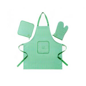 Комплект кухненска престилка, ръкавица ръкохватка Benetton be-0216-gr