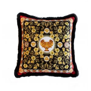 EY233 Black Mika Velvet Decorative pillow