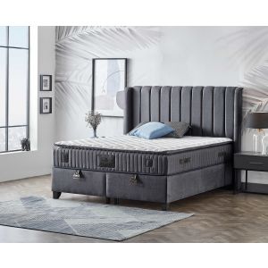 Спалня с матрак Mika Soho Med.Grey Sb21