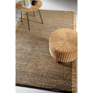 Rug Guy Laroche Zigk Zagk Black